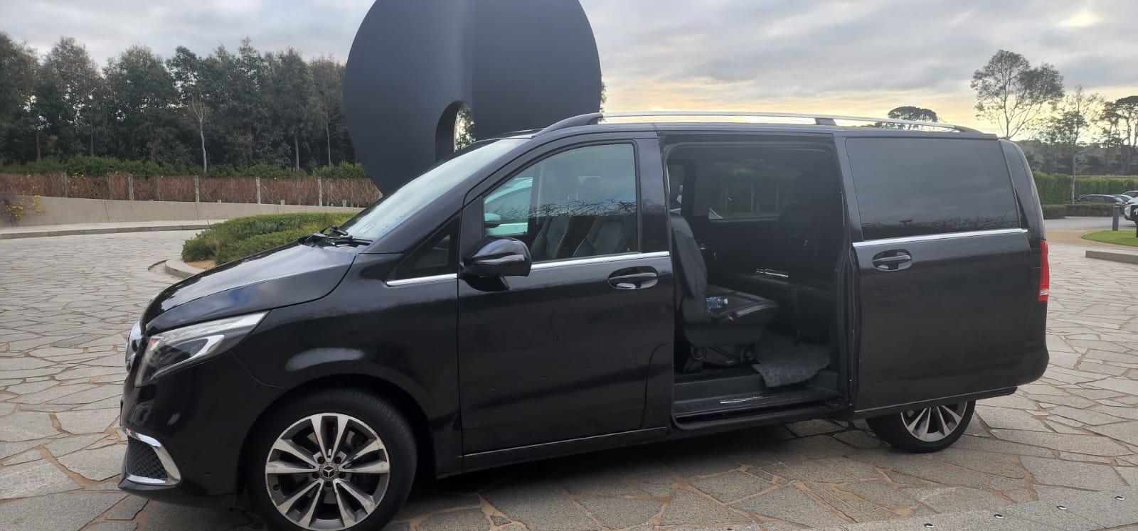 Semi-luxury van dashboard and steering wheel detail