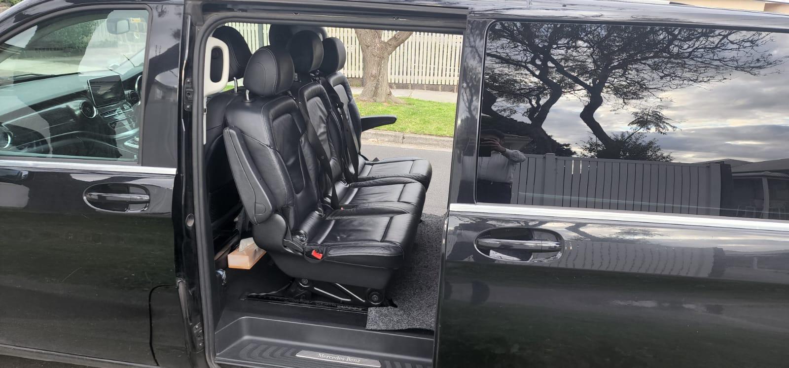 Mercedes-Benz Sprinter, kerbside with door open